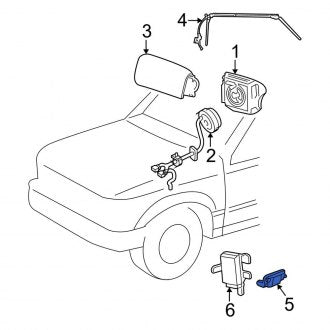 New OEM Air Bag Control Module Fits, 2003 Ford Sport Trac - Part # 3L2Z14B321CA