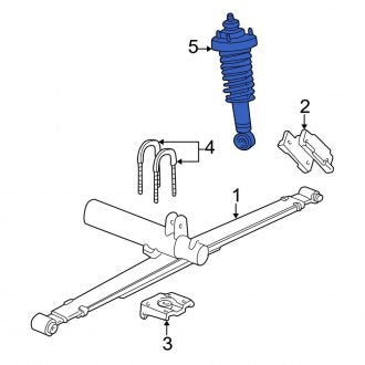 New OEM Rear Suspension Shock Absorber Fits, 2001-2005 Ford Sport Trac - Part # 1L5Z18125AA