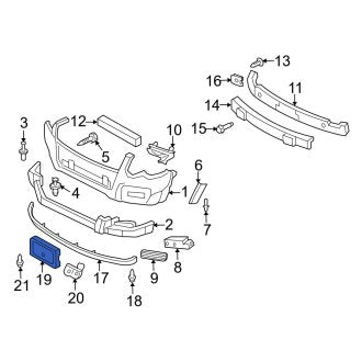 New OEM Front License Plate Bracket Fits, 2008-2010 Ford Sport Trac - Part # 8A2Z17A385A