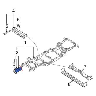 New OEM Front Right Frame Stiffener Fits, 2006-2010 Ford Explorer - Part # 6L2Z5D058A
