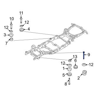New OEM Body Mount Cushion Bolt Fits, 2007-2010 Ford Sport Trac - Part # W711547S900