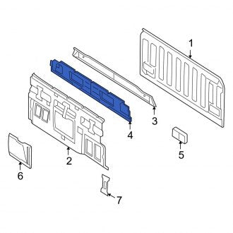 New OEM Rear Body Reinforcement Fits, 2008-2010 Ford Sport Trac - Part # 8A2Z7840484A