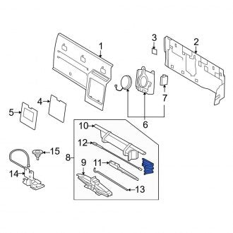 New OEM Floor Jack Fits, 2007-2010 Ford Sport Trac - Part # 8A2Z17080A