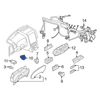 New OEM Headlight Switch Fits, 2006-2010 Ford Explorer - Part # 6L2Z11654BAA
