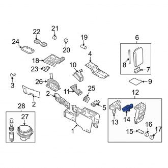 New OEM Front Console Air Vent Fits, 2007-2010 Ford Sport Trac - Part # 6L2Z19893AAF