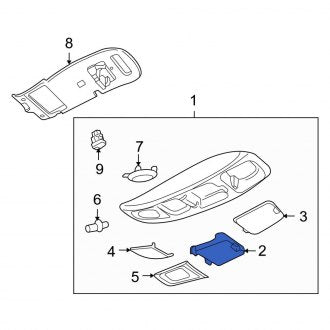 New OEM Console Lid Fits, 2007 Ford Sport Trac - Part # 6L2Z7806024CAA