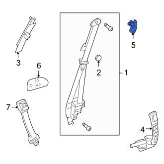 New OEM Front Seat Belt Height Adjuster Cover Fits, 2006-2010 Ford Explorer - Part # 6L2Z7860262AB