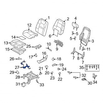 New OEM Front Left Power Seat Wiring Harness Fits, 2007-2010 Ford Sport Trac - Part # 7L2Z14C719BA