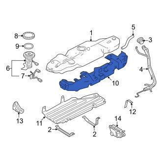 New OEM Fuel Tank Shield Fits, 2007-2010 Ford Sport Trac - Part # 6L2Z9A335A