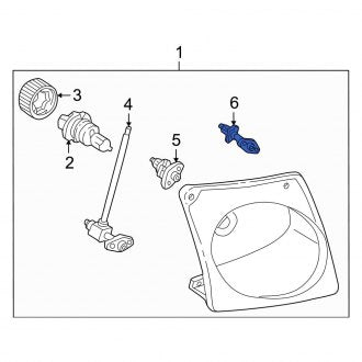 New OEM Headlight Adjusting Screw Fits, 2001-2003 Ford Explorer - Part # 6L2Z13032A