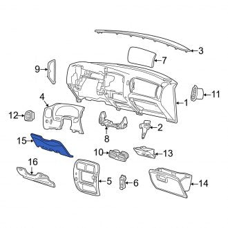 New OEM Steering Column Cover Fits, 2003 Ford Explorer - Part # 3L2Z7804459AAA
