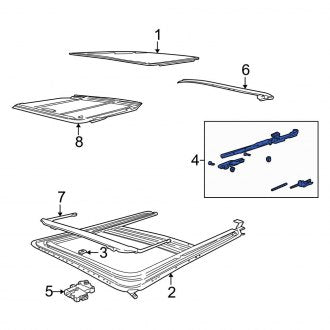 New OEM Sunroof Guide Jaw Fits, 2001-2003 Ford Explorer - Part # XL2Z78502L08AA