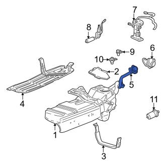 New OEM Fuel Filler Neck Fits, 2002-2003 Ford Explorer - Part # 2L2Z9034DA