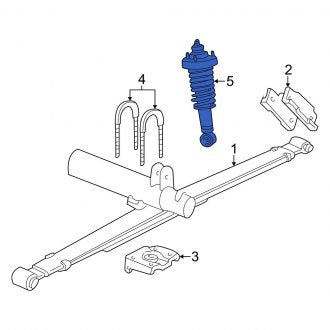 New OEM Rear Suspension Shock Absorber Fits, 2001-2003 Ford Explorer - Part # 1L2Z18125HA