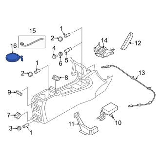 New OEM Right Courtesy Light Fits, 2015-2019 Lincoln MKC - Part # EJ7Z14A318AB