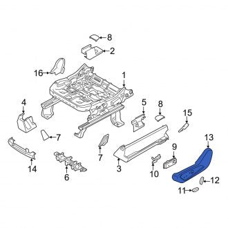New OEM Right Seat Trim Panel Fits, 2015-2019 Lincoln MKC - Part # EJ7Z5462186CA