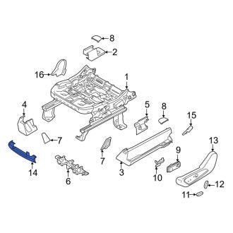 New OEM Rear Right Inner Seat Trim Panel Fits, 2015-2019 Lincoln MKC - Part # EJ7Z7867460AR