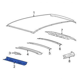 New OEM Front Roof Header Panel Fits, 2015-2019 Lincoln MKC - Part # EJ7Z7803410A