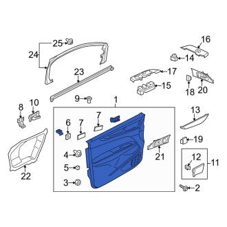 New OEM Rear Right Inner Door Interior Trim Panel Fits, 2017-2019 Lincoln MKC - Part # GJ7Z7827406AF