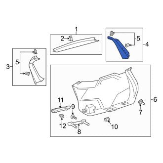 New OEM Rear Left Liftgate Trim Fits, 2015-2018 Lincoln MKC - Part # EJ7Z7842411AF