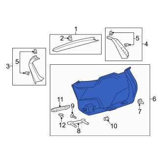 New OEM Rear Lower Liftgate Trim Cover Fits, 2015-2016 Lincoln MKC - Part # EJ7Z7842906AD