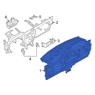 New OEM Dashboard Panel Fits, 2020-2022 Lincoln Corsair - Part # LJ7Z7804320B