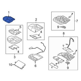 New OEM Front Left Seat Cover Fits, 2020-2022 Lincoln Corsair - Part # LJ7Z7862901BB