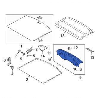 New OEM Rear Liftgate Trim Scuff Plate Fits, 2020-2024 Lincoln Corsair - Part # LJ7Z7842624BA