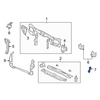 New OEM Front Right Radiator Support Panel Reinforcement Fits, 2005-2007 Ford Escape - Part # 6L8Z16A023A