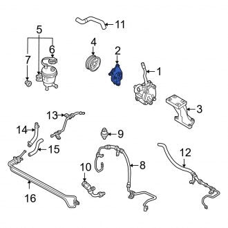 New OEM Power Steering Pump Bracket Fits, 2001-2007 Ford Escape - Part # 1S7Z3A732AA