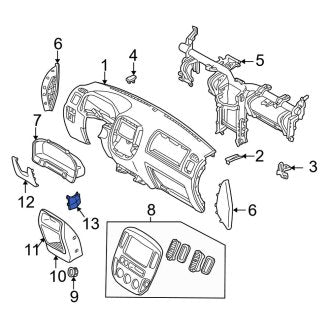 New OEM Instrument Panel Cover Fits, 2001-2004 Ford Escape - Part # YL8Z10890AA