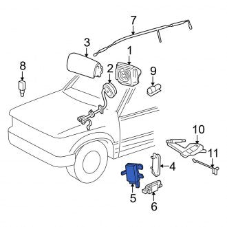New OEM Air Bag Control Module Fits, 2005-2006 Ford Escape - Part # 5L8Z14B321BB