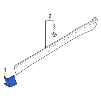 New OEM Rear Left Rocker Panel Guard Fits, 2001-2007 Ford Escape - Part # YL8Z78101A05AAB
