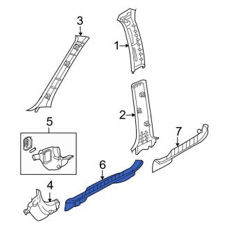 New OEM Front Left Door Sill Plate Fits, 2001-2002 Ford Escape - Part # YL8Z7813209CAB