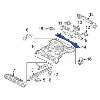 New OEM Rear Rear Body Reinforcement Fits, 2001-2004 Ford Escape - Part # YL8Z7810608AA