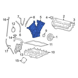 New OEM Engine Timing Cover Fits, 2001-2004 Ford Escape - Part # 5S7Z6019A
