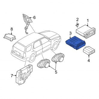 New OEM CD Changer Fits, 2001-2003 Ford Escape - Part # YL8Z18D806AA
