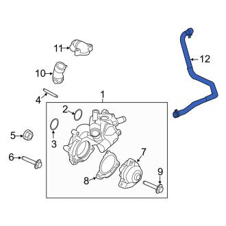 New OEM HVAC Heater Hose Fits, 2009 Ford Escape - Part # 8L8Z18472B
