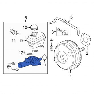 New OEM Brake Master Cylinder Fits, 2009-2012 Ford Escape - Part # 9L8Z2140C