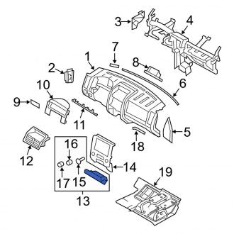 New OEM Instrument Panel Cover Fits, 2010-2012 Ford Escape - Part # 9L8Z7804608AD