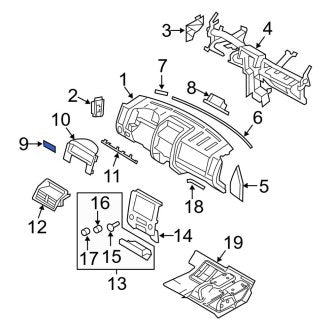New OEM Instrument Panel Cover Fits, 2009-2012 Ford Escape - Part # 9L8Z7804608AM