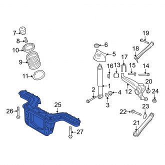 New OEM Rear Suspension Subframe Crossmember Fits, 2009-2012 Ford Escape - Part # 9L8Z5035B