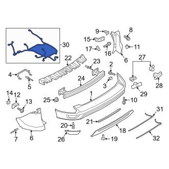New OEM Rear Parking Aid System Wiring Harness Fits, 2013 Ford Escape - Part # CV6Z15K868NAA