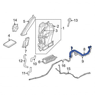 New OEM A/C Refrigerant Hose Fits, 2005-2007 Ford Escape - Part # 7M6Z19835A