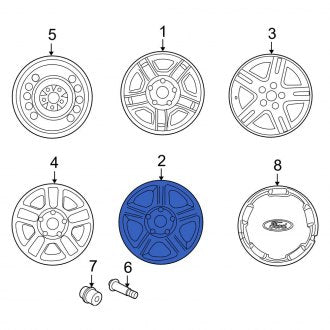 New OEM Wheel Fits, 2001-2007 Ford Escape - Part # 6L8Z1015C