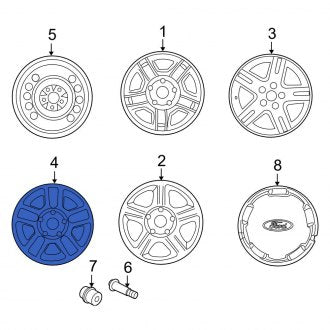 New OEM Wheel Fits, 2005-2007 Ford Escape - Part # 3W3Z1007DA