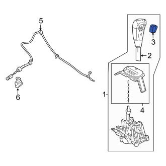 New OEM Shift Interlock Release Button Fits, 2005-2007 Ford Escape - Part # 5M6Z7C488A