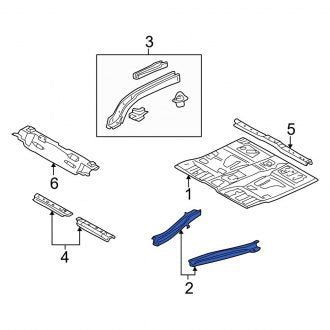 New OEM Right Inner Floor Side Rail Fits, 2001-2008 Ford Escape - Part # YL8Z7810120AA