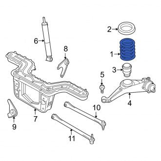 New OEM Rear Coil Spring Fits, 2005-2006 Ford Escape - Part # 5M6Z5560AA