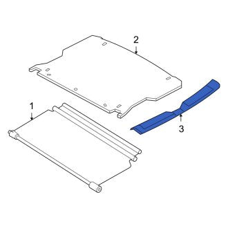 New OEM Rear Liftgate Trim Scuff Plate Fits, 2005-2007 Ford Escape - Part # 5L8Z7842624AAA
